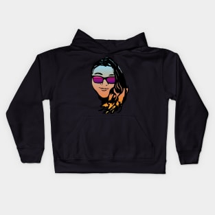 Vaporwave Girl #2 Kids Hoodie